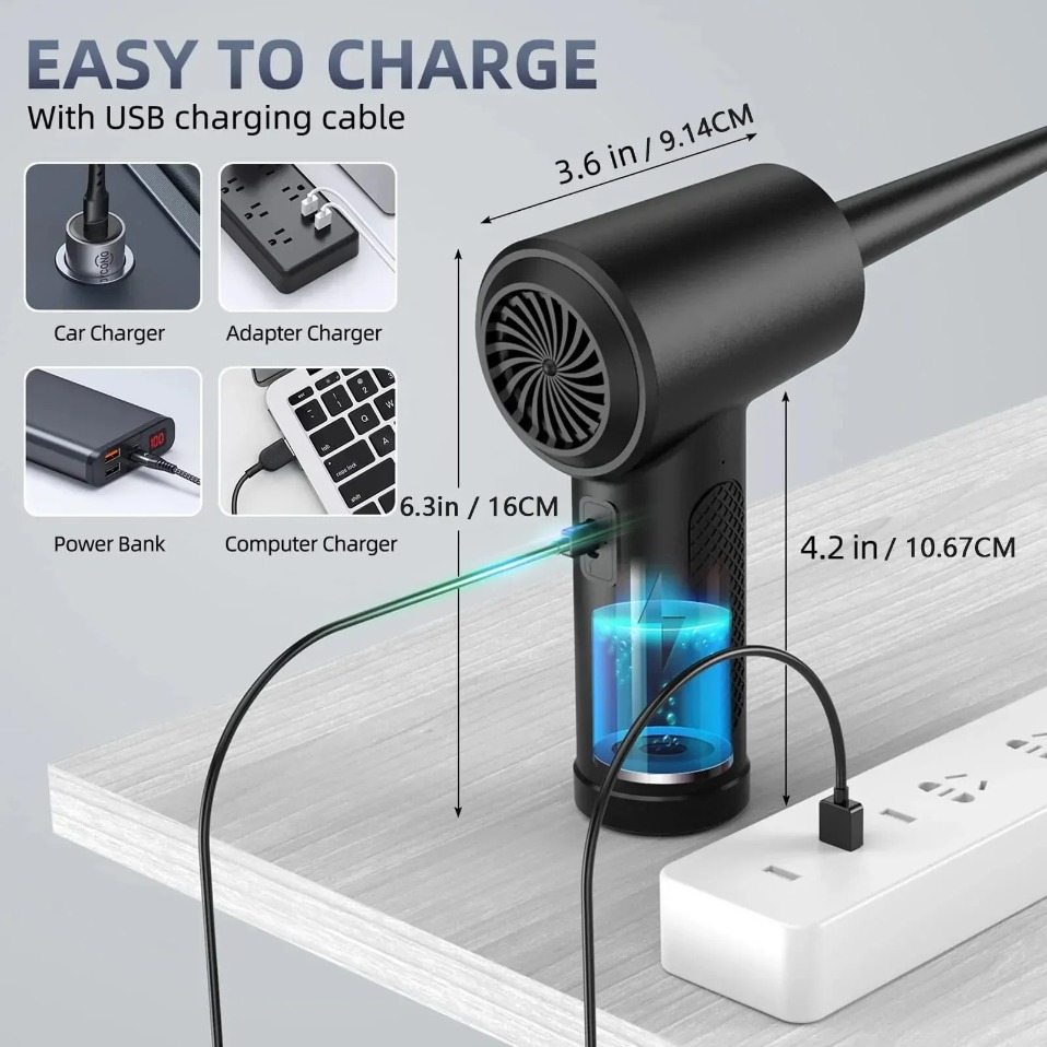 Electric Wireless Air Duster C - Dryer Car Blower review and price