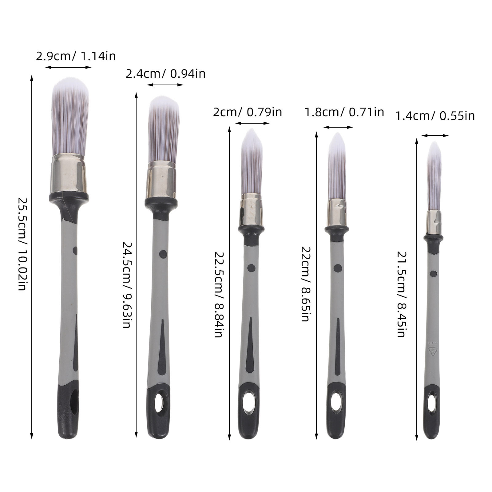 5Pcs Precision Detailing Paint - Detailing Brush Set review and price