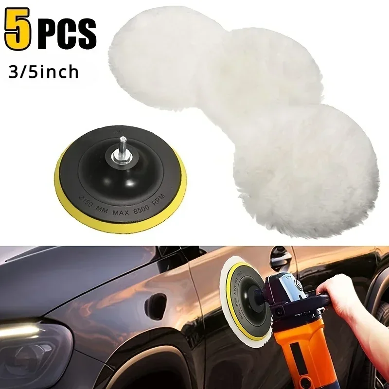 5Pcs/Set Wool Polishing Buffin - Polish Pad Set Buffer review and price